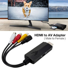 Load image into Gallery viewer, HD Video to 3RCA AV CVBS Converter Adapter, HD Video to 3RCA