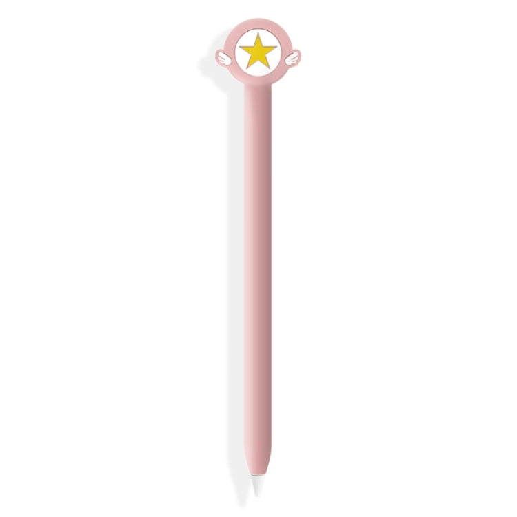 Cute Cartoon Silicone Protective Cover for Apple Pencil 2(Cat Claw Pink)