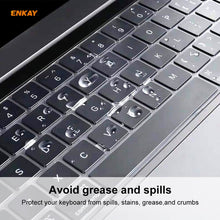 Load image into Gallery viewer, ENKAY TPU Keyboard Protector Cover for MacBook Pro 13.3 inch A1706 / A1989 / A2159 &amp; Pro 15.4 inch A1707 / A1990 (withTouch Bar) , US Version