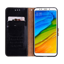 Load image into Gallery viewer, For Xiaomi Redmi 5 Oil Wax Texture Horizontal Flip Leather Case with Holder &amp; Card Slots &amp; Wallet