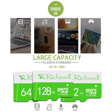 Load image into Gallery viewer, Richwell 32GB High Speed Class 10 Micro SD(TF) Memory Card, 32GB