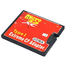 Load image into Gallery viewer, Micro SD to CF Compact Flash Memory Card Adapter, 1-Socket, 1-Socket