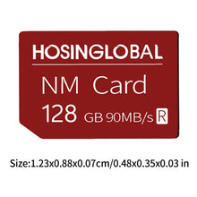 Load image into Gallery viewer, HOSINGLOBAL 90MB/s 128GB NM Card, 128GB