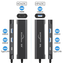 Load image into Gallery viewer, Blueendless 4 In 1 Multi-function Type-C / USB-C to HDMI + PD + Dual USB 3.0 HUB Expansion Dock, 4 In 1 HDMI + PD + Dual USB 3.0