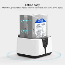 Load image into Gallery viewer, Blueendless 2.5 / 3.5 inch SATA USB 3.0 2 Bay Hard Drive Dock