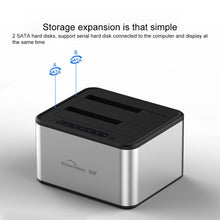 Load image into Gallery viewer, Blueendless 2.5 / 3.5 inch SATA USB 3.0 2 Bay Offline Copy Hard Drive Dock