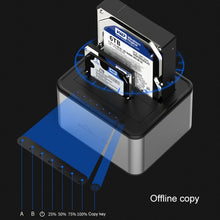 Load image into Gallery viewer, Blueendless 2.5 / 3.5 inch SATA USB 3.0 2 Bay Offline Copy Hard Drive Dock