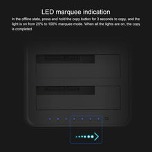 Load image into Gallery viewer, Blueendless 2.5 / 3.5 inch SATA USB 3.0 2 Bay Offline Copy Hard Drive Dock
