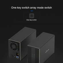 Load image into Gallery viewer, Blueendless USB-B Interface 3.5 inch 2 Bay RAID Combination Array HDD External Enclosure, USB-B