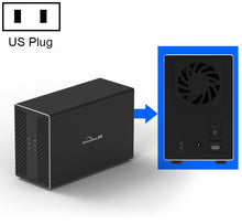 Load image into Gallery viewer, Blueendless Type-C / USB-C Interface 3.5 inch 2 Bay RAID Combination Array HDD External Enclosure, Type-C