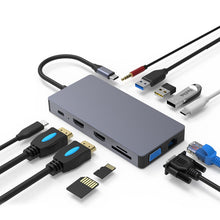 Load image into Gallery viewer, Blueendless 12 In 1 Multi-function Type-C / USB-C HUB Expansion Dock, 12 In 1