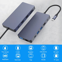 Load image into Gallery viewer, Blueendless 12 In 1 Multi-function Type-C / USB-C HUB Expansion Dock, 12 In 1