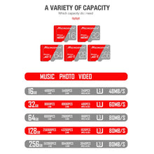Load image into Gallery viewer, MICRODATA 128GB Class10 Red and Grey TF(Micro SD) Memory Card, 128GB
