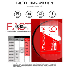 Load image into Gallery viewer, MICRODATA 16GB High Speed U1 Red and White TF(Micro SD) Memory Card, 16GB