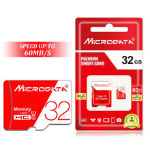 Load image into Gallery viewer, MICRODATA 32GB High Speed U1 Red and White TF(Micro SD) Memory Card, 32GB