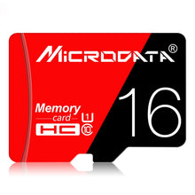 Load image into Gallery viewer, MICRODATA 16GB High Speed U1 Red and Black TF(Micro SD) Memory Card, 16GB