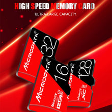 Load image into Gallery viewer, MICRODATA 16GB High Speed U1 Red and Black TF(Micro SD) Memory Card, 16GB