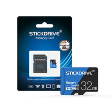 Load image into Gallery viewer, STICKDRIVE 32GB High Speed U1 Blue and Black TF(Micro SD) Memory Card, 32GB