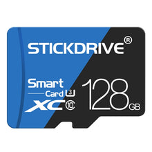 Load image into Gallery viewer, STICKDRIVE 128GB High Speed U3 Blue and Black TF(Micro SD) Memory Card, 128GB