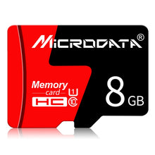 Load image into Gallery viewer, MICRODATA 8GB U1 Red and Black TF(Micro SD) Memory Card, 8GB