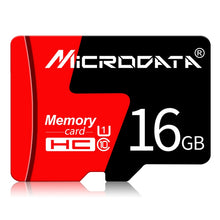 Load image into Gallery viewer, MICRODATA 16GB U1 Red and Black TF(Micro SD) Memory Card, 16GB