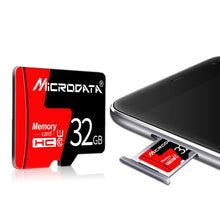 Load image into Gallery viewer, MICRODATA 16GB U1 Red and Black TF(Micro SD) Memory Card, 16GB
