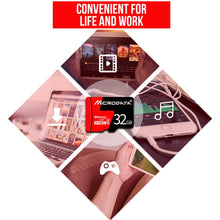 Load image into Gallery viewer, MICRODATA 16GB U1 Red and Black TF(Micro SD) Memory Card, 16GB