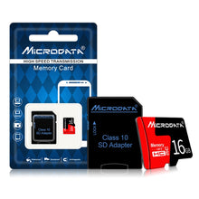 Load image into Gallery viewer, MICRODATA 16GB U1 Red and Black TF(Micro SD) Memory Card, 16GB