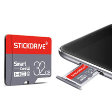 Load image into Gallery viewer, STICKDRIVE 128GB U3 Red and Grey TF(Micro SD) Memory Card, 128GB