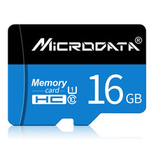Load image into Gallery viewer, MICRODATA 16GB U1 Blue and Black TF(Micro SD) Memory Card, 16GB