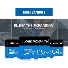 Load image into Gallery viewer, MICRODATA 16GB U1 Blue and Black TF(Micro SD) Memory Card, 16GB