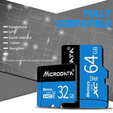 Load image into Gallery viewer, MICRODATA 16GB U1 Blue and Black TF(Micro SD) Memory Card, 16GB