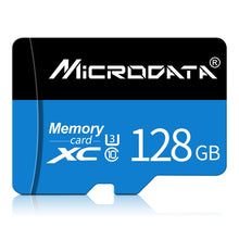 Load image into Gallery viewer, MICRODATA 128GB U3 Blue and Black TF(Micro SD) Memory Card, 128GB