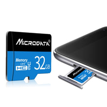 Load image into Gallery viewer, MICRODATA 128GB U3 Blue and Black TF(Micro SD) Memory Card, 128GB