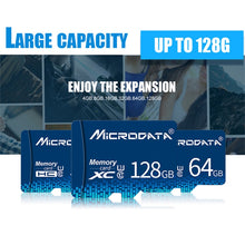 Load image into Gallery viewer, MICRODATA 16GB U1 Blue TF(Micro SD) Memory Card, 16GB