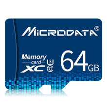 Load image into Gallery viewer, MICRODATA 64GB U3 Blue TF(Micro SD) Memory Card, 64GB