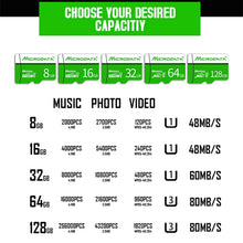 Load image into Gallery viewer, MICRODATA 16GB U1 Green and White TF(Micro SD) Memory Card, 16GB
