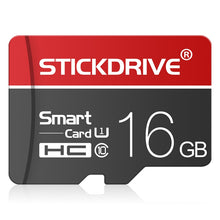 Load image into Gallery viewer, STICKDRIVE 16GB U1 White Line Red and Black TF(Micro SD) Memory Card, 16GB