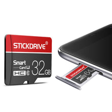 Load image into Gallery viewer, STICKDRIVE 16GB U1 White Line Red and Black TF(Micro SD) Memory Card, 16GB