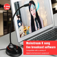 Load image into Gallery viewer, HXSJ F12 360 Degrees Bendable Drive-free USB Computer Microphone, Cable Length: 2.2m