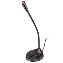 Load image into Gallery viewer, HXSJ F12 360 Degrees Bendable Drive-free USB Computer Microphone, Cable Length: 2.2m