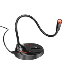 Load image into Gallery viewer, HXSJ F12 360 Degrees Bendable Drive-free USB Computer Microphone, Cable Length: 2.2m