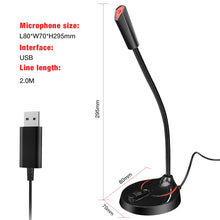 Load image into Gallery viewer, HXSJ F12 360 Degrees Bendable Drive-free USB Computer Microphone, Cable Length: 2.2m