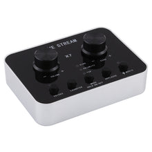 Load image into Gallery viewer, X7 Live Broadcast Audio USB Headset Microphone Webcast Entertainment Streamer Sound Card for Phone, Computer PC