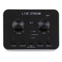 Load image into Gallery viewer, X7 Live Broadcast Audio USB Headset Microphone Webcast Entertainment Streamer Sound Card for Phone, Computer PC