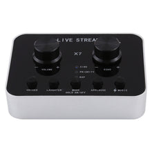 Load image into Gallery viewer, X7 Live Broadcast Audio USB Headset Microphone Webcast Entertainment Streamer Sound Card for Phone, Computer PC