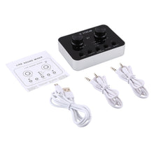 Load image into Gallery viewer, X7 Live Broadcast Audio USB Headset Microphone Webcast Entertainment Streamer Sound Card for Phone, Computer PC
