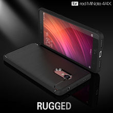 Load image into Gallery viewer, For Xiaomi  Redmi Note 4X Brushed Carbon Fiber Texture Shockproof TPU Protective Case , For Redmi Note 4X