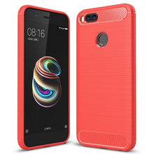 Load image into Gallery viewer, For Xiaomi  Mi 5X Carbon Fiber TPU Brushed Texture Shockproof Protective Back Cover Case