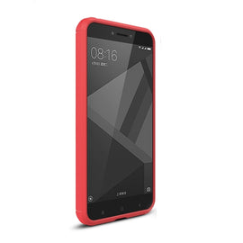 For Xiaomi  Redmi 4X  Brushed Carbon Fiber Texture Shockproof TPU Protective Cover Case , For Redmi 4X